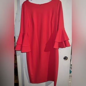 Calvin Klein Flare Sleeve Dress